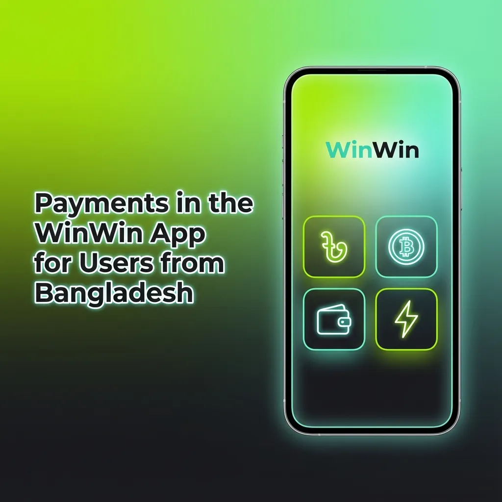 WinWin app payments in Bangladesh showing local wallets, crypto icons, and deposit/withdraw limits in BDT