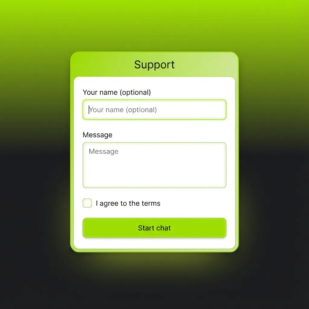 Illustration of WinWin customer support channels: live chat, email, and help center icons highlighting 24/7 assistance.