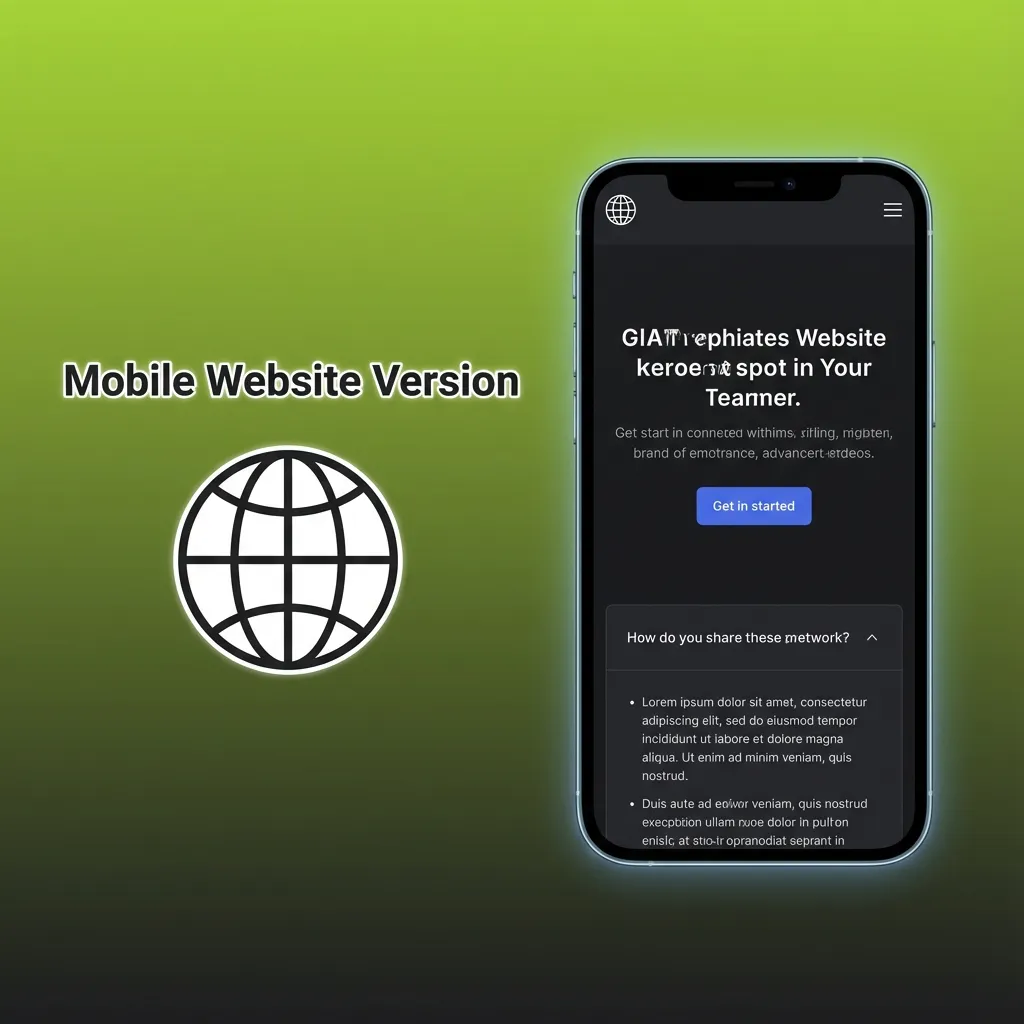 WinWin mobile website on a smartphone, showing sports betting and casino games accessible via browser without installation
