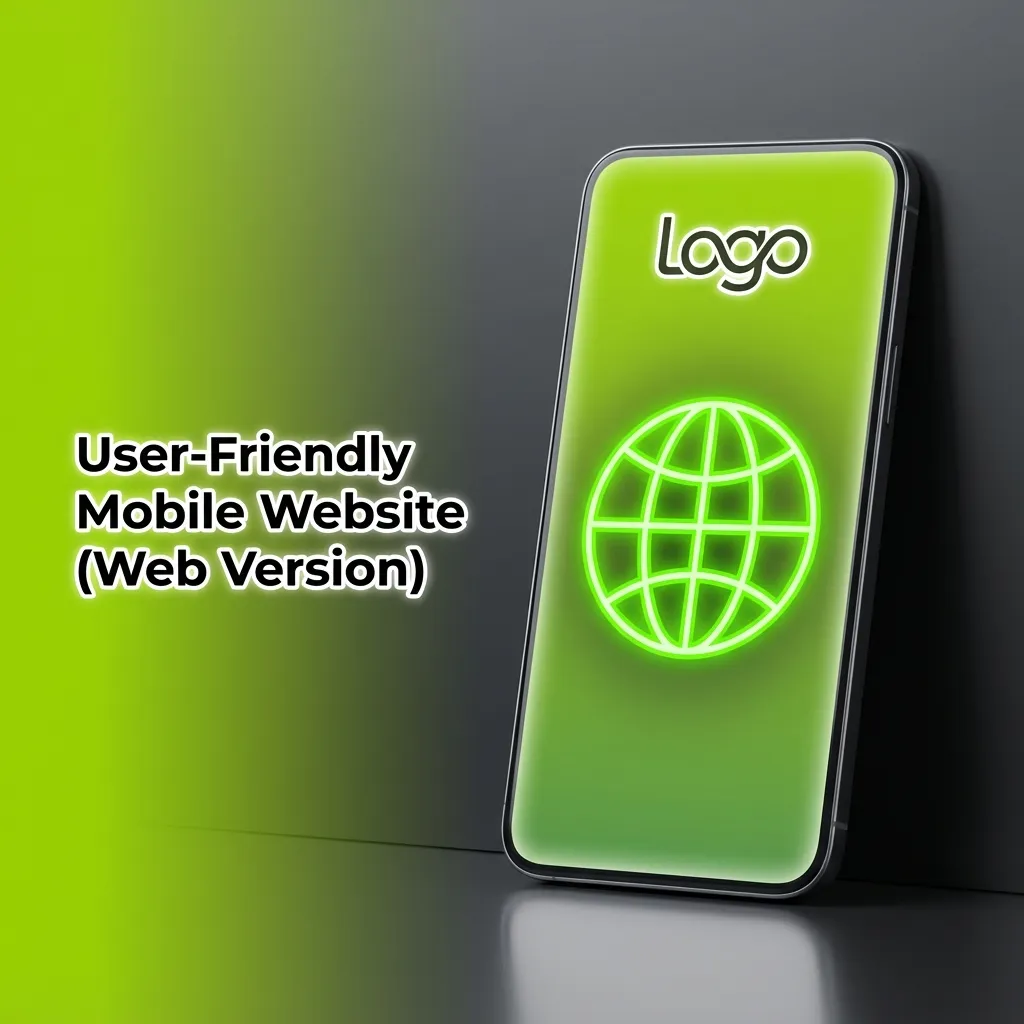 Smartphone showing WinWin mobile website with casino games, sports and payments, highlighting no-download, browser-based access